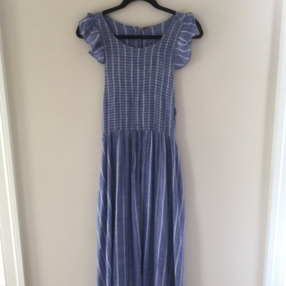 Free People chambray butterflies midi dress - Picture 4 of 5